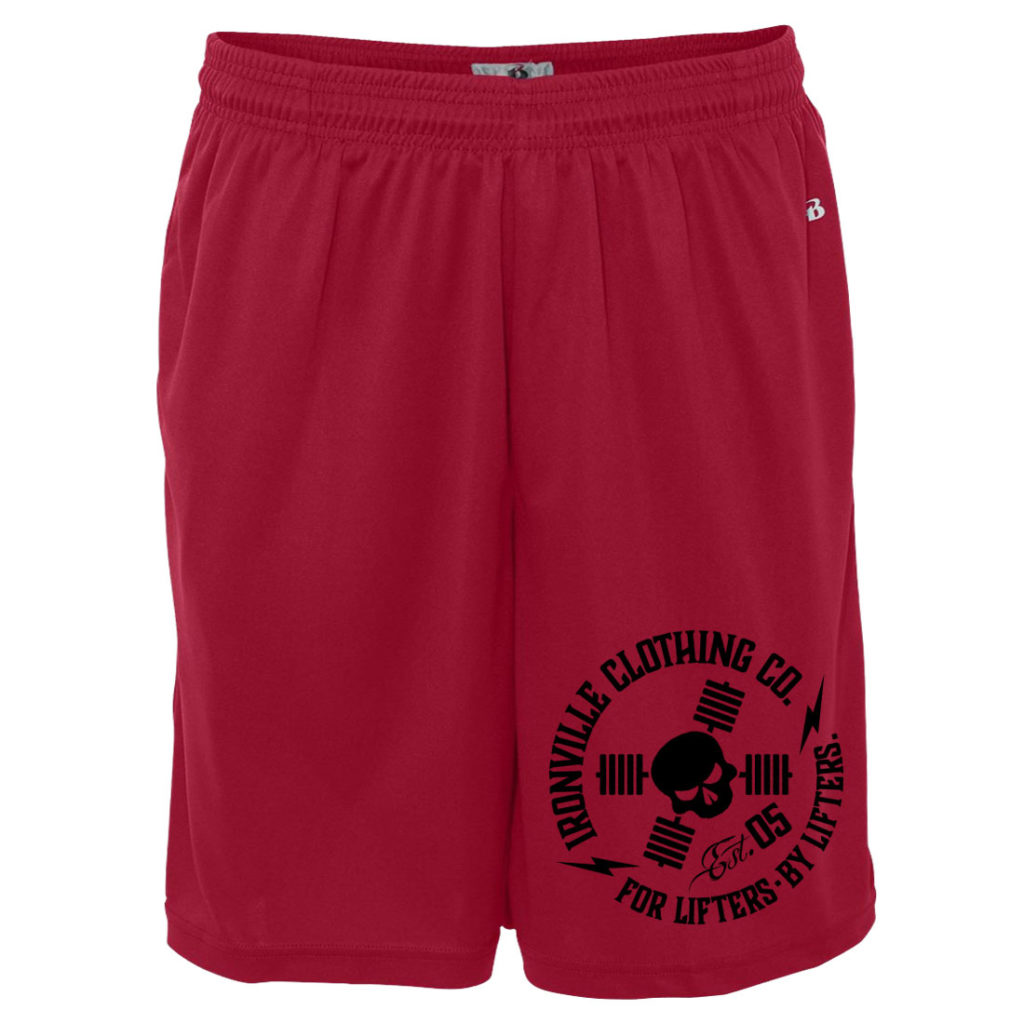 For Lifters By Lifters Powerlifting Bodybuilding Gym Shorts Polyester Red
