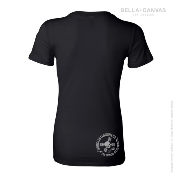 Muscle Mama 6004 Womens Gym Tshirt Black Back