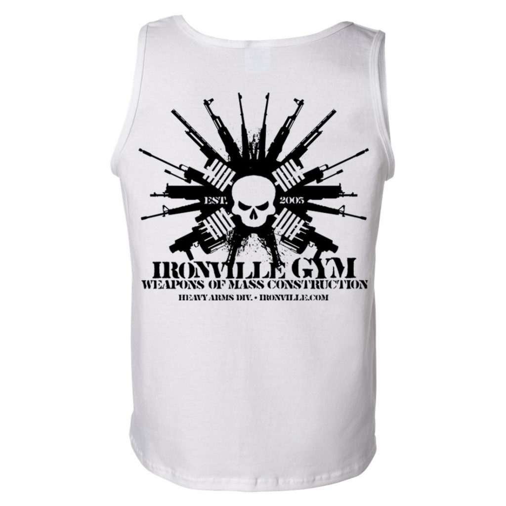 Ironville Gym Weapons of Mass Construction Bodybuilding Tank Top