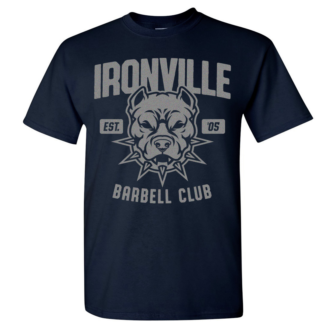 Ironville Pit Bull Barbell Club Bodybuilding T-Shirt