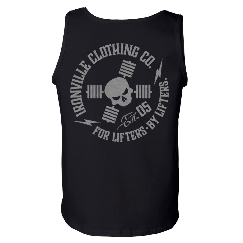 Ironville For Lifters Standard Bodybuilding Tanktop Black Silver