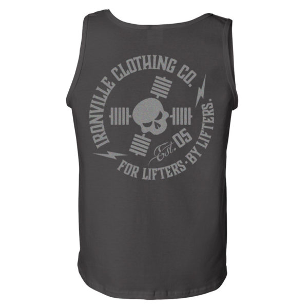 Ironville For Lifters Standard Bodybuilding Tanktop Charcoal Silver