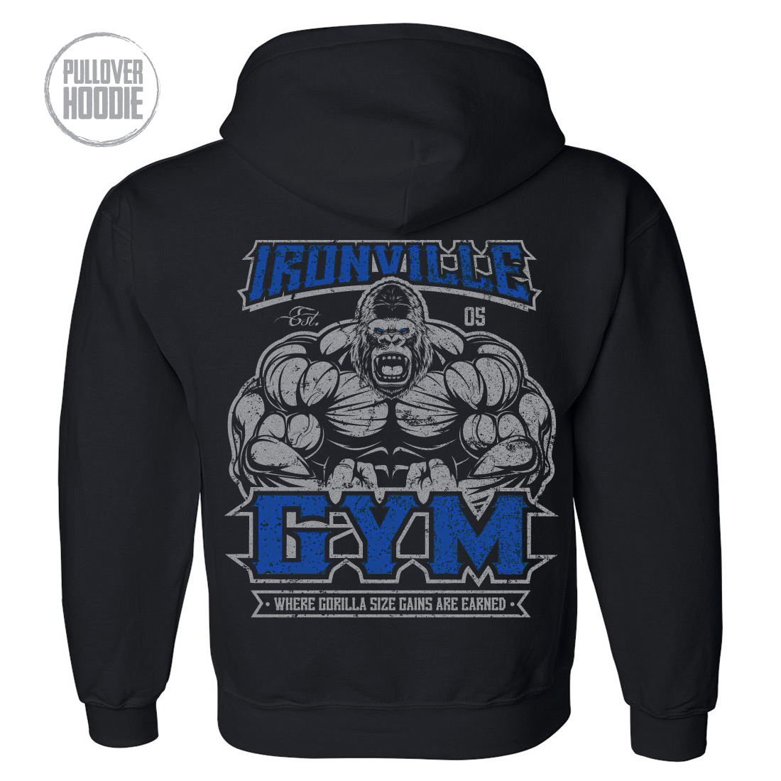 Ironville Gym Gorilla Bodybuilding Hoodie
