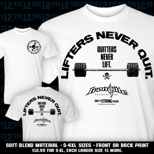 12.99 Special Lifters Never Quit Blast