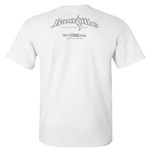 Ironville Cotton Tshirt White Silver Back